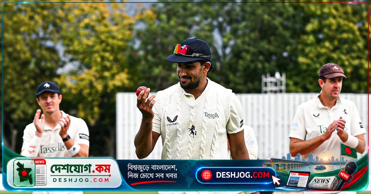 খালেদ আহমেদের ৫ উইকেটে ল্যাঙ্কাশায়ার অলআউট: কাউন্টি ক্রিকেটে বাংলাদেশের নতুন রেকর্ড