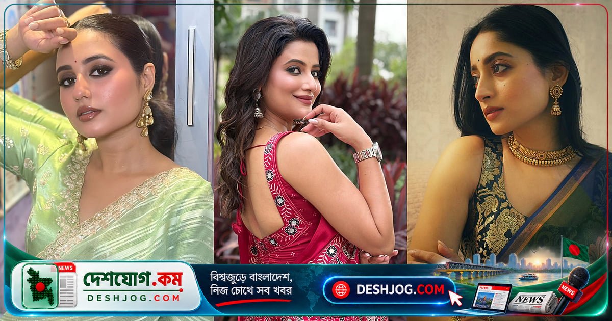 কলকাতার পূজা উৎসবে টালিউড তারকারা কীভাবে শাড়িতে সাজসজ্জা করলেন