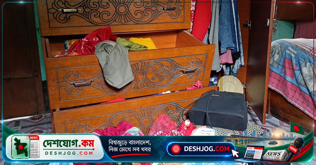 কুষ্টিয়ার মন্দির হিসাবরক্ষকের বাড়ি থেকে চুরি: মেয়ের বিয়ের গহনা ও পূজার ৬১ হাজার টাকা নেওয়া