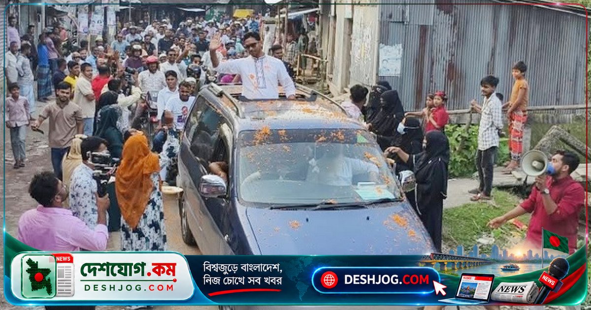 ভোলার লালমোহনে ইউপি নির্বাচনের আগে নিজাম উদ্দিনের মোটরসাইকেল শোভাযাত্রা ও সমাবেশে স্লোগান ও উৎসাহের সমাবেশ