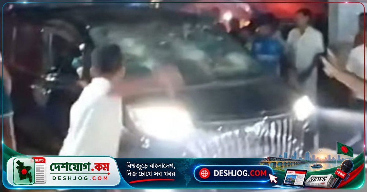 লালন মাজারে হামলায় নাসীরুদ্দীন পাটওয়ারী ও তার দলকে ঘিরে রাখা, গাড়ি ক্ষতিগ্রস্ত