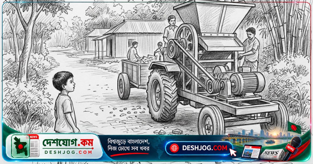 মাদারীপুরে ইটভাঙা মেশিনে চাপা পড়ে মারা যায় ছয় বছর বয়সী শিশু আরিয়ান