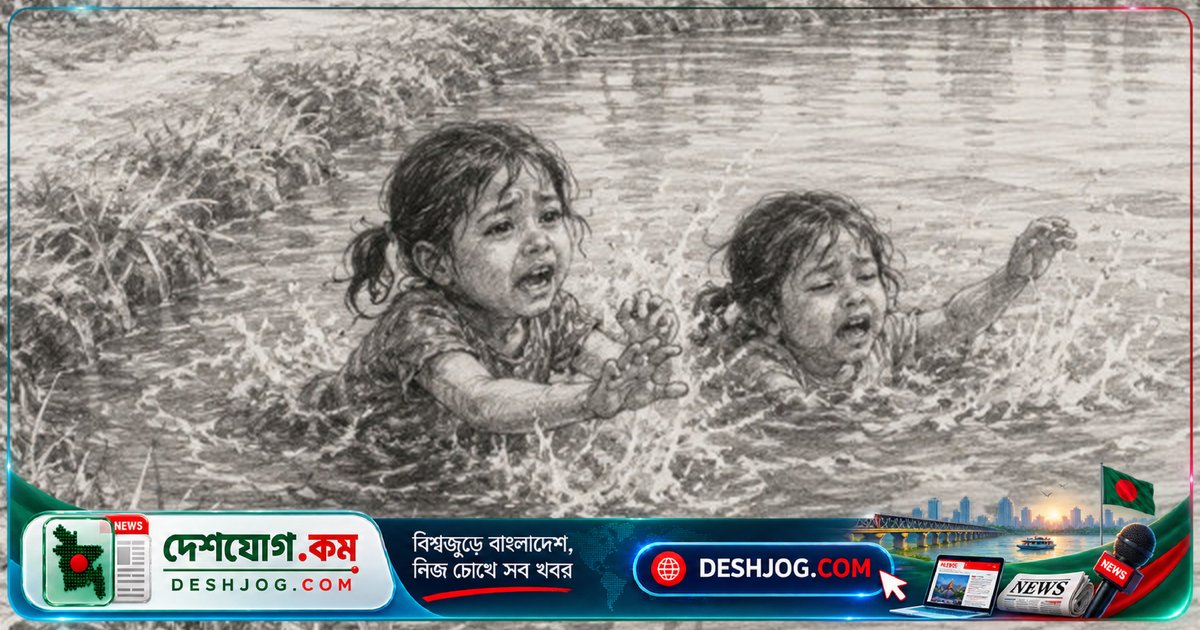 মাদারীপুরের রাজৈরে পুকুরে পড়ে যমজ দুই শিশুর মৃত্যু