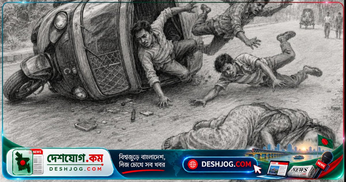 মানিকগঞ্জে অটোরিকশা উল্টে নারী পোশাকশ্রমিক নিহত, তিনজন আহত