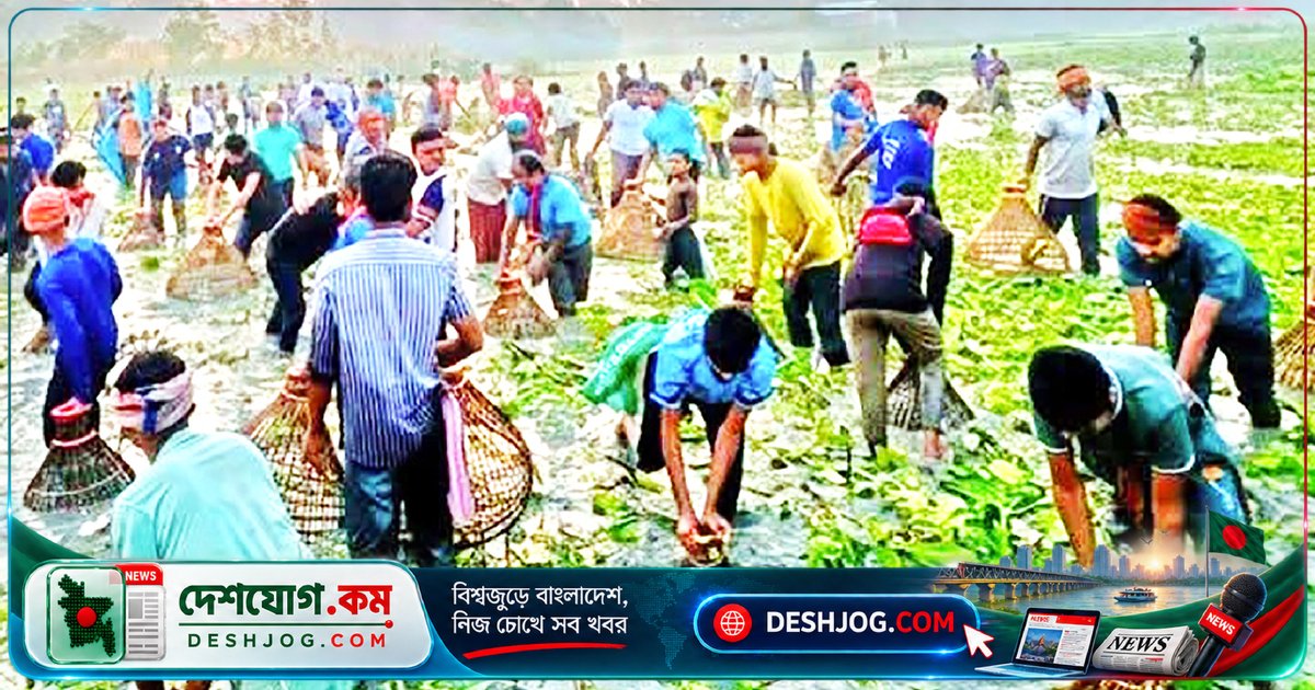 মানিকগঞ্জের ঘিওরে পলো বাইচে মিলিত হয় শতাধিক মৎস্যশিকারি, ঐতিহ্য জাগ্রত করে আনন্দের উৎসব