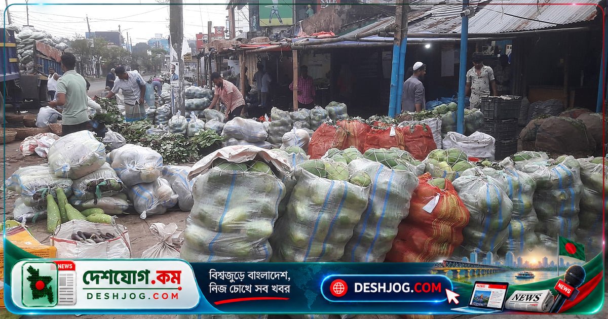 মৌলভীবাজারের ভোরের সবজি হাট: দেশের বিভিন্ন অঞ্চল থেকে আসা ২৫ লাখ টাকার সবজির বাণিজ্য