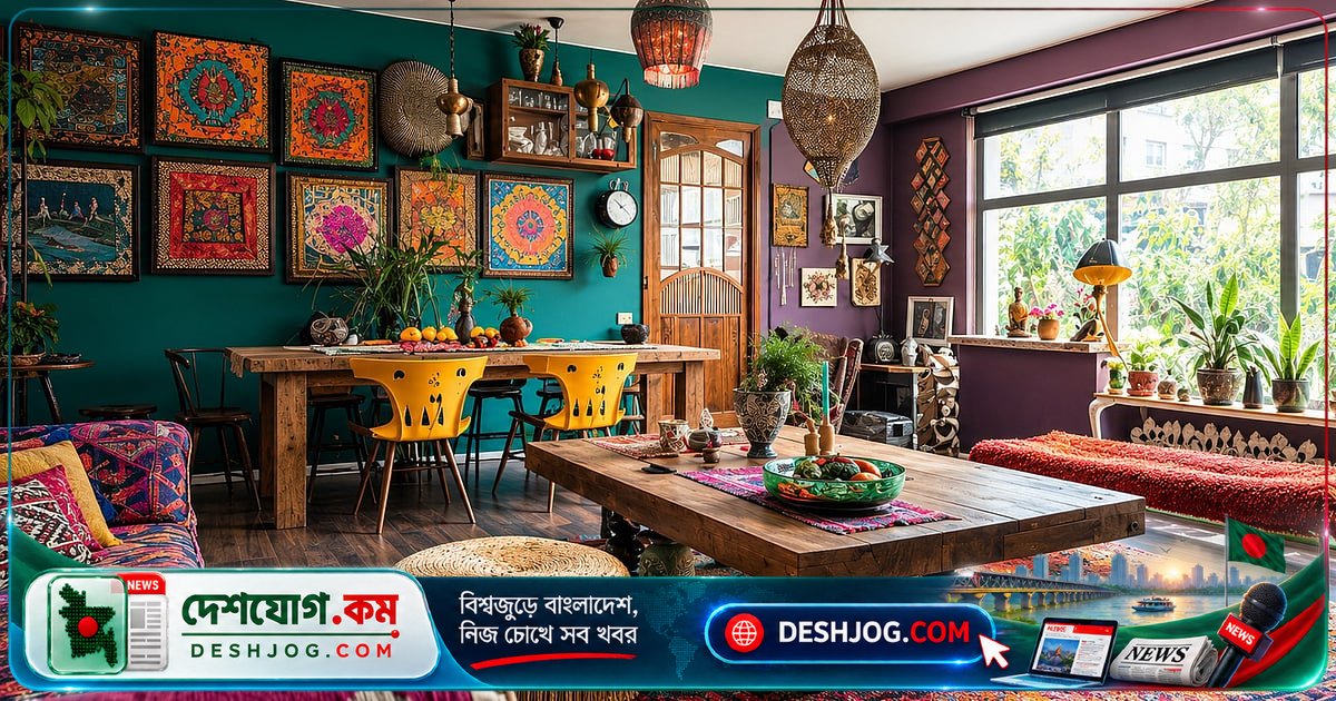 ম্যাক্সিমালিজম ধারা: ঘর সাজানোর নতুন স্বাদ যেখানে সবকিছুই স্বাগত্য