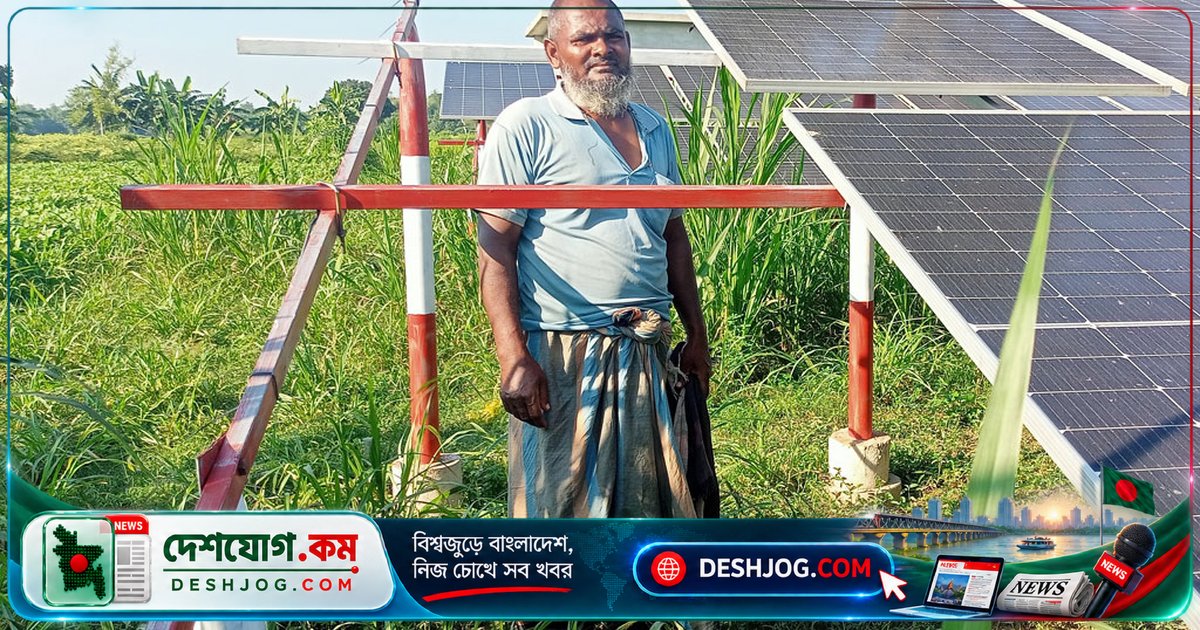 মেহেরপুরের কৃষক ধারদেনা সোলার প্যানেলে ১ লাখ ২০ হাজার টাকা ক্ষতি, ছয় প্লেট চুরি