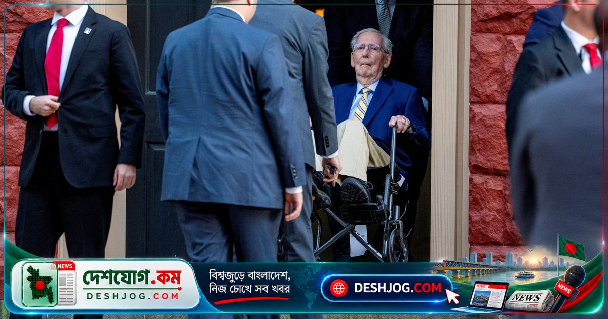 মিচ ম্যাককনেল তিন মাসের অনুপস্থিতির পর সিনেটে ফিরে আসেন, পলিওর প্রভাব নিয়ে সতর্কতা দেন