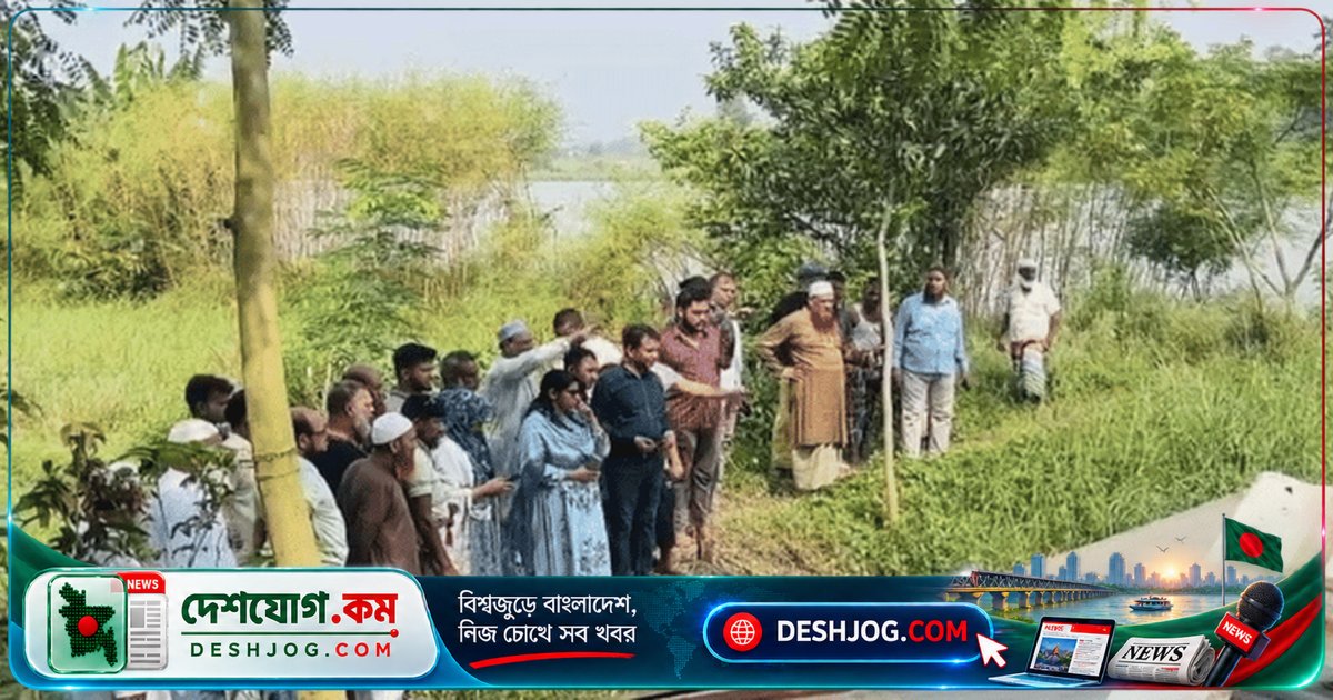 মুন্সীগঞ্জে ধলেশ্বরী নদীর ভাঙনে আতঙ্কিত এলাকায় ইউএনও সরেজমিন পরিদর্শন