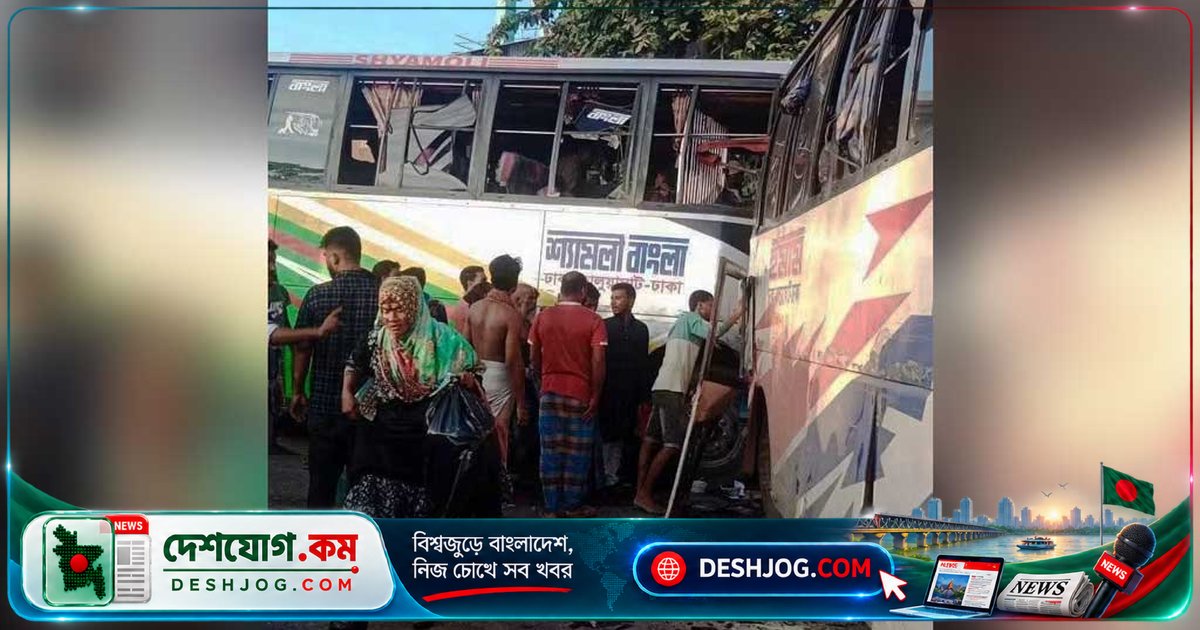 ময়মনসিংহে বাস দুর্ঘটনায় তিনজন নিহত, আহত ছয়জন