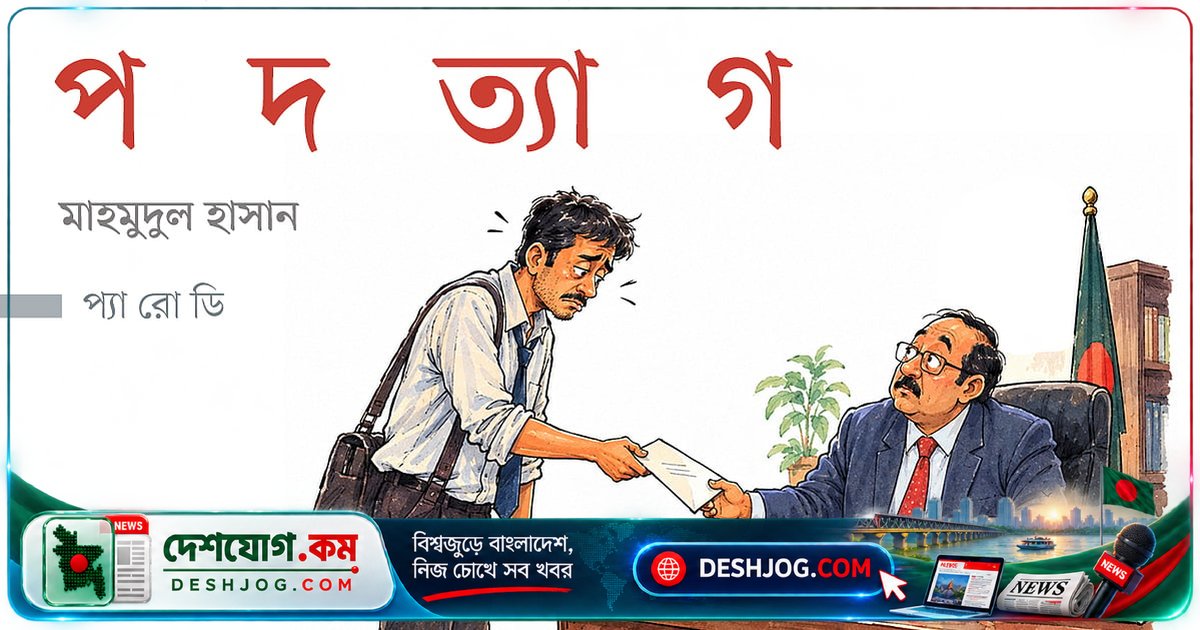 পদত্যাগের মিষ্টি বাণী: ‘পেয়েছি ছুটি, বিদায় দেহ ভাই’