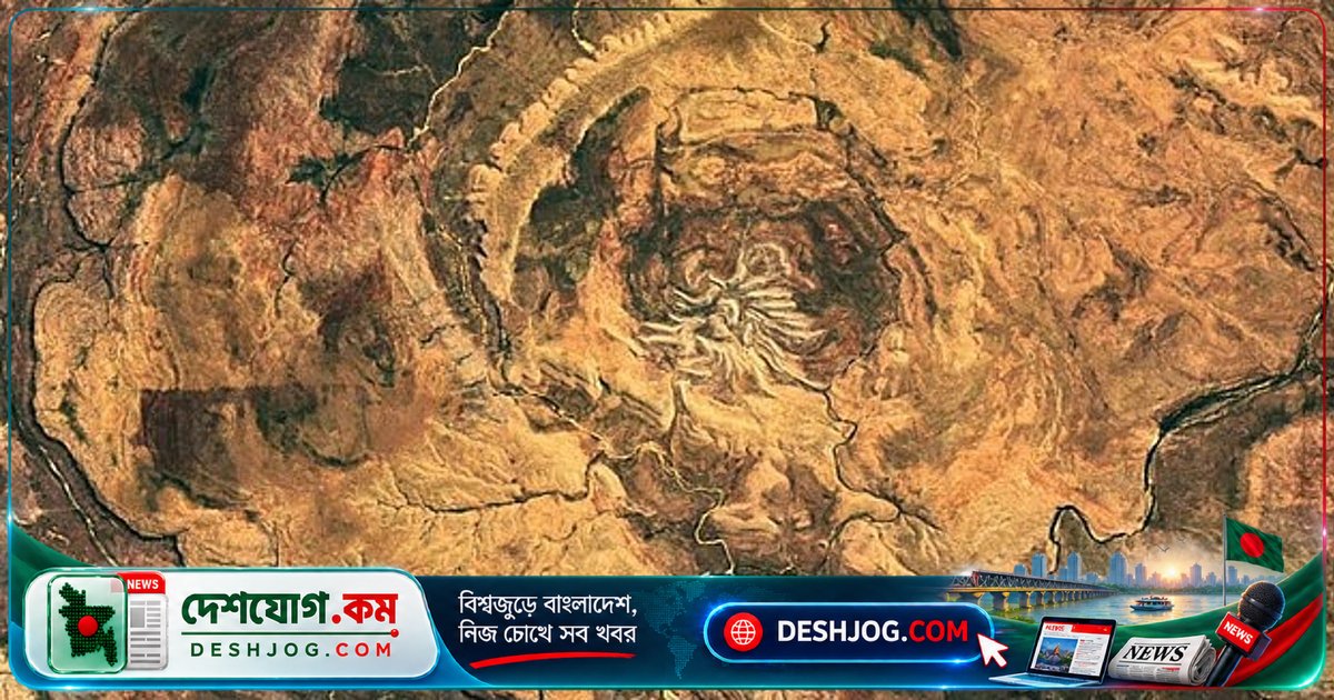 নাসার স্যাটেলাইটে ধরা পড়লো অস্ট্রেলিয়ার মরুভূমিতে মাকড়সার মতো বিশাল গর্তের রহস্য