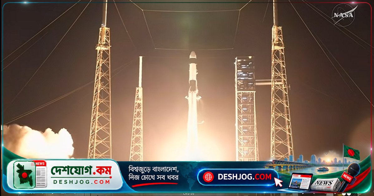 নাসা মহাকাশ স্টেশনে পাঠায় দুটি উন্নত সৌর প্যানেল, বৈজ্ঞানিক গবেষণার সরঞ্জাম নিয়ে যাত্রা শুরু করে স্পেসএক্সের ড্রাগন