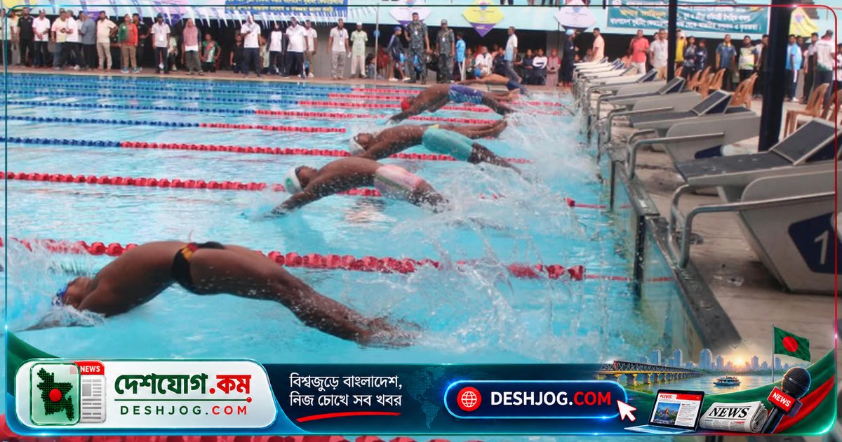 ম্যাক্স গ্রুপের জাতীয় সাঁতার প্রতিযোগিতার প্রথম দিনে ছয়টি নতুন রেকর্ড গড়া
