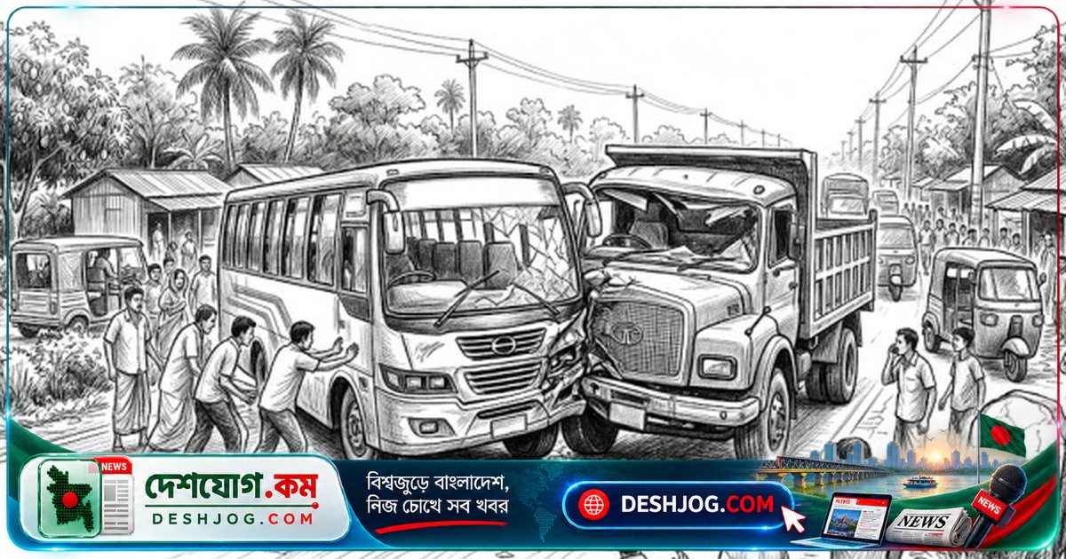 নাটোর-পাবনা মহাসড়কে ভয়াবহ বাস-ট্রাক সংঘর্ষে ১০ নিহত, ২০ আহত