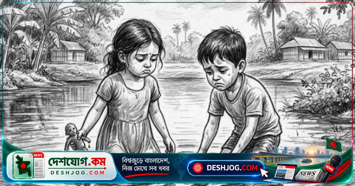 নাটোরের লালপুরে পুকুরে ডুবে মারা যায় আট ও ছয় বছর বয়সী ভাই-বোনের জীবন