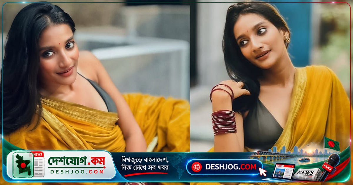 চিরায়ত শাড়ির আধুনিক মেলবন্ধনে নিদ্রা নেহা দে: হল্টারনেক ব্লাউজের সৌন্দর্য