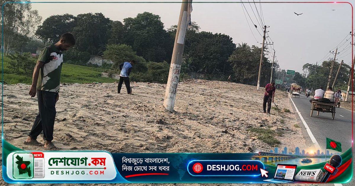 নীলফামারী সফরে প্রধানমন্ত্রীর আগমন উপলক্ষে ময়লার ভাগাড়ে বালুচাপা, সৈয়দপুরে তৎপরতা চলছে