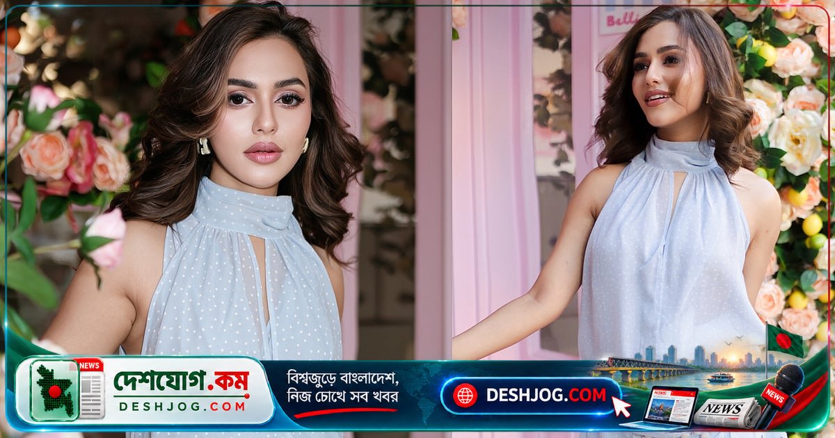 নুসরাত ফারিয়ারের আকাশি নীল মিনিড্রেসে স্নিগ্ধতা ও আধুনিকতা মিশ্রিত লুক