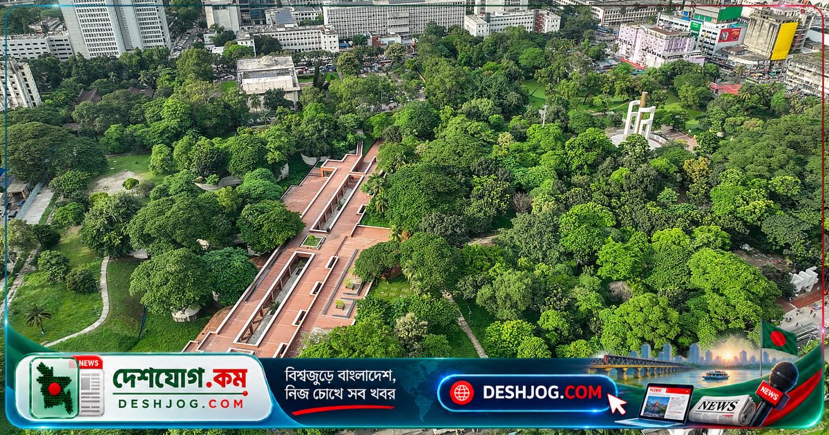 ওসমানী উদ্যানে কংক্রিটের দাপট: ১০৮ কোটি টাকার উন্নয়নে ধ্বংস হচ্ছে সবুজ পরিবেশ