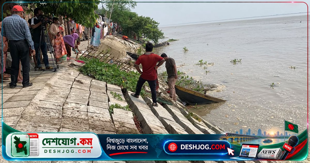 পদ্মা নদীর দমকা হাওয়ায় ২০ নৌকা ডুবে, ২০ জন আহত, বাঁধের ৮০% ক্ষতিগ্রস্ত