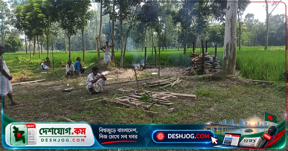 পঞ্চগড়ে স্বামীর মৃত্যুর শোকে স্ত্রী আত্মহত্যা করে রেললাইনে ঝাপসা, পাশাপাশি চিতায় দাহ
