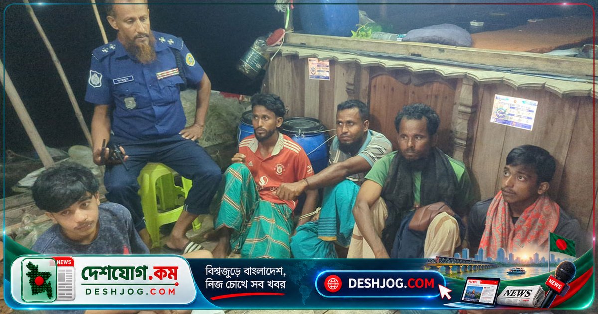 পটুয়াখালী দশমিনায় ইলিশ শিকার নিষেধাজ্ঞা ভঙ্গে তিন জেলার এক মাস কারাদণ্ড ও জাল-ট্রলার জব্দ