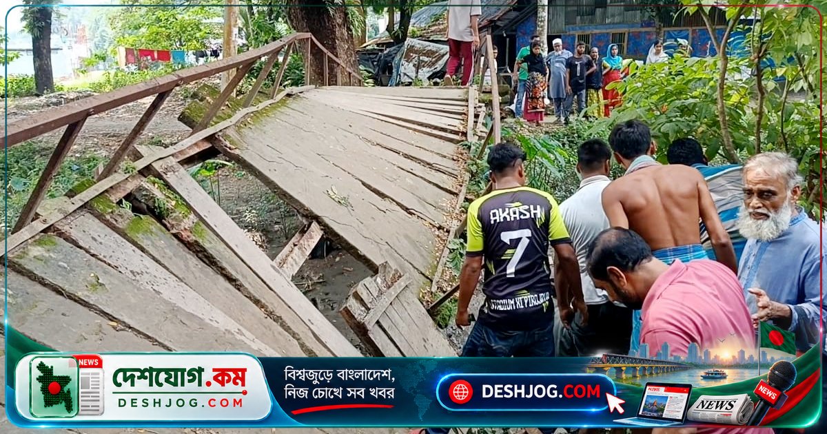 পিরোজপুরে সরকারি কর্মকর্তাদের সামনে ভেঙে পড়া পুরোনো ব্রিজে আহত চারজন, ঝুঁকিপূর্ণ সেতুগুলো দ্রুত সংস্কার দাবি