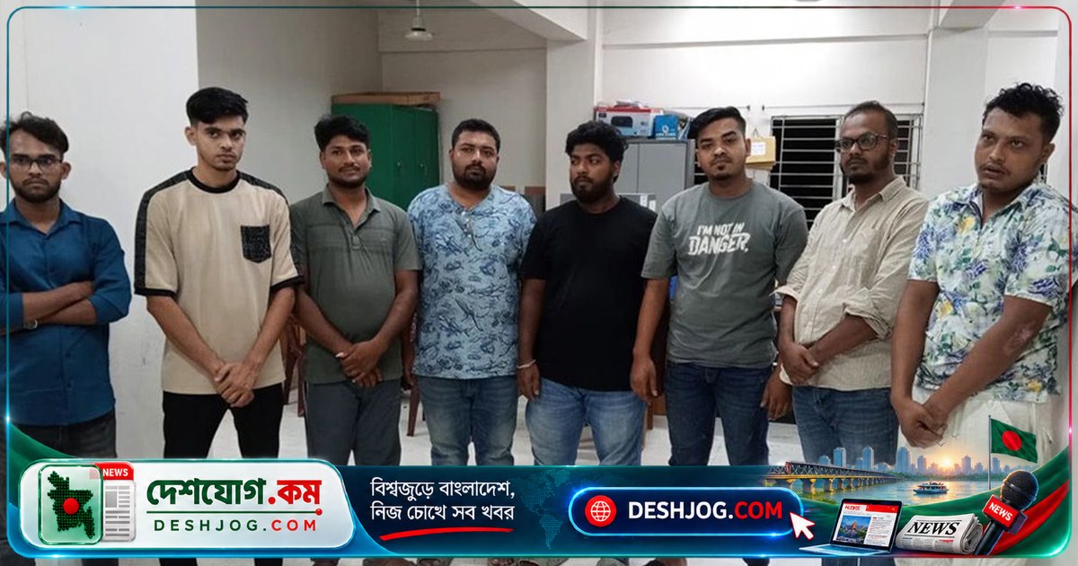 উত্তরখানে গোপন মিটিংয়ে যুবলীগ নেতাদের গ্রেপ্তার: পুলিশের অভিযানে ৮ জন আটক