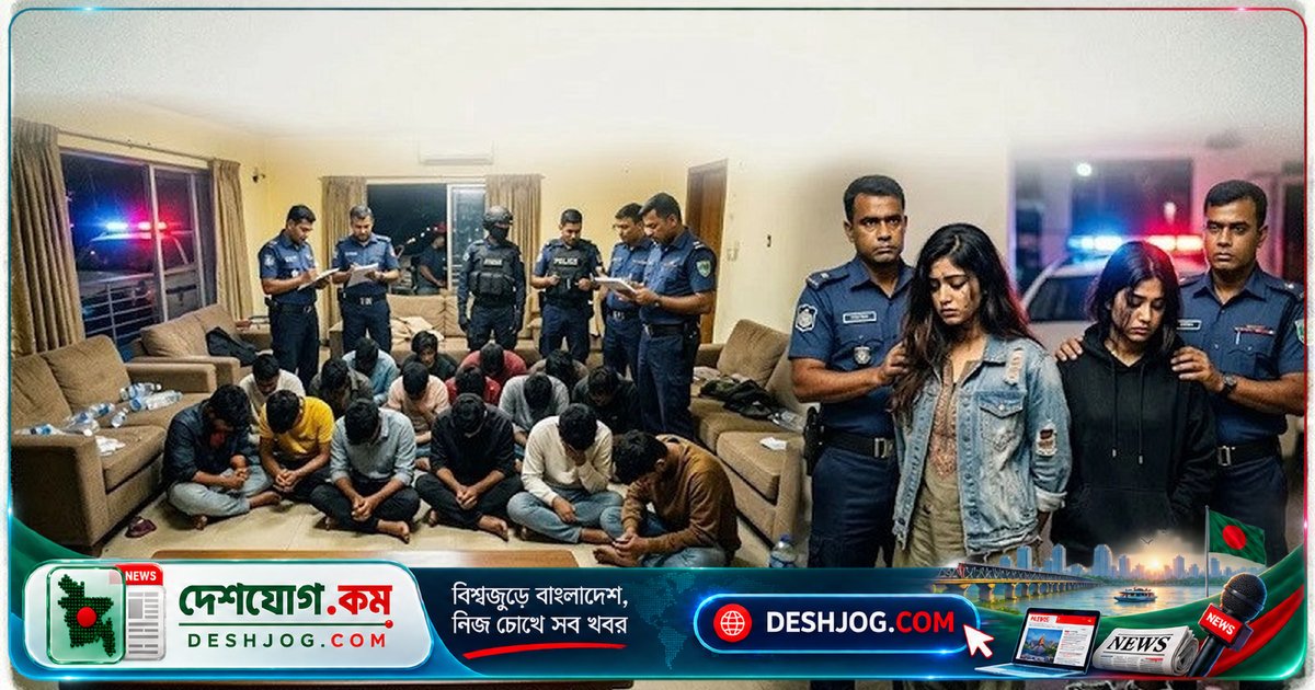 পুলিশ কর্মকর্তার ভাড়া বাড়িতে মাদক অভিযানে আটক ৮৪, জব্দ মাদক ও সরঞ্জাম