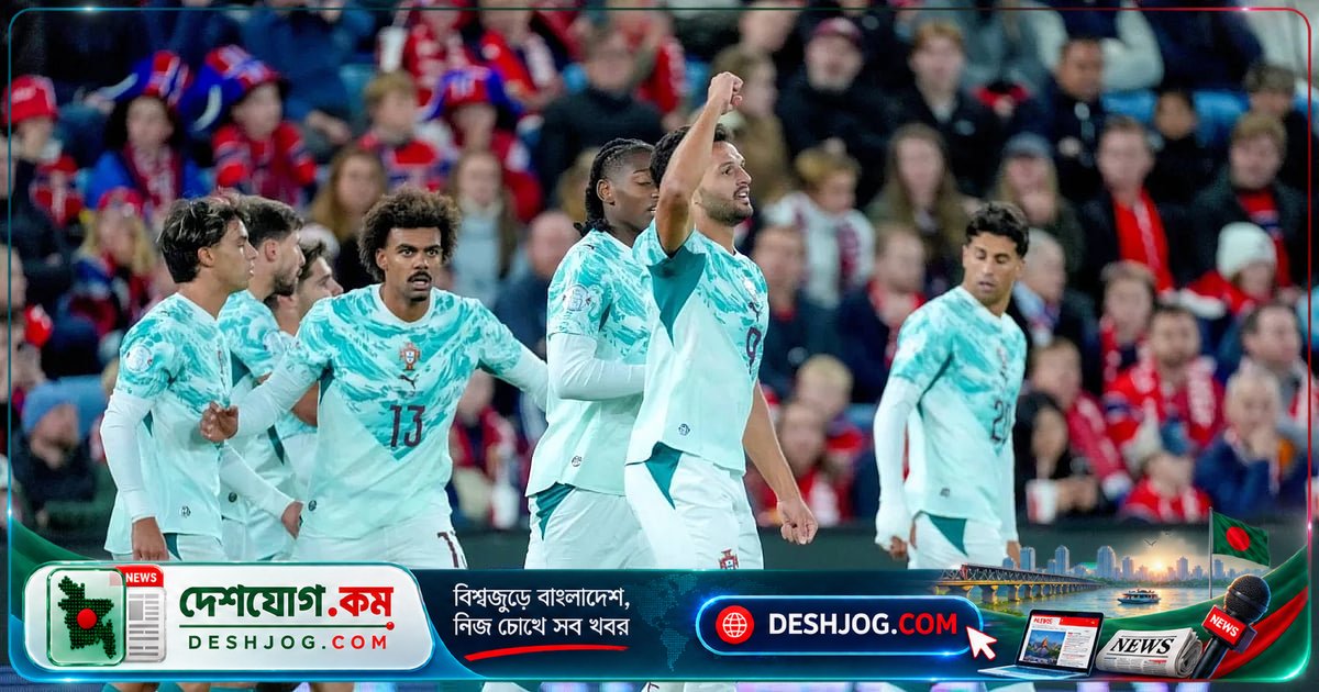 নরওয়েকে ২-১ গোলে হারিয়ে পর্তুগালের নেশনস লিগে জয়ের গল্প: রোনালদো বেঞ্চে থেকে রামোসের গোলের কাহিনী