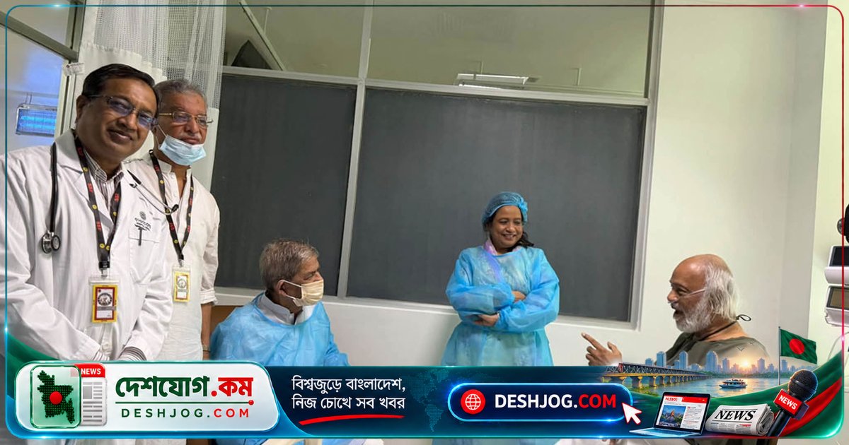 রাষ্ট্রপতি মঈন খানের শারীরিক অবস্থা জিজ্ঞাসা করে হাসপাতালে সাক্ষাৎ