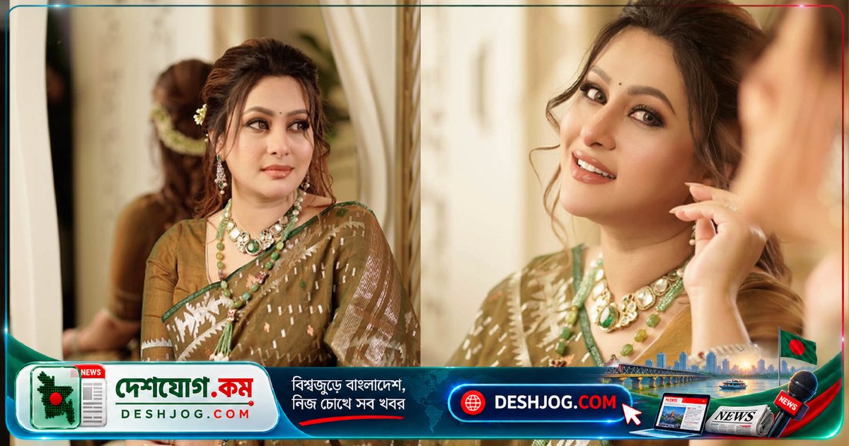 ঢালিউডের মায়াবী নায়িকা পূর্ণিমা জামদানি শাড়িতে ভক্তদের মুগ্ধ করলেন মায়াবী সাজে