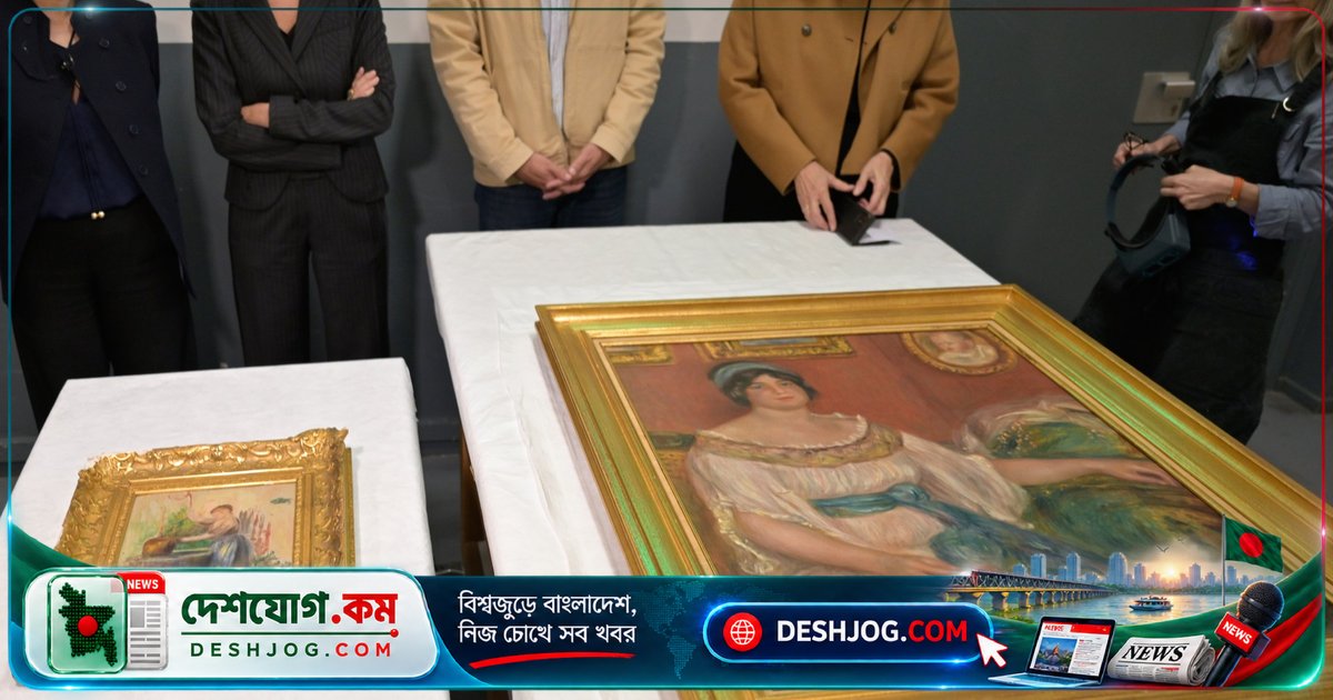 ফ্রান্সে গোপনে লুকিয়ে থাকা চুরি করা রেনোয়ার চিত্র আবিষ্কার; পাঁচজন গ্রেফতার