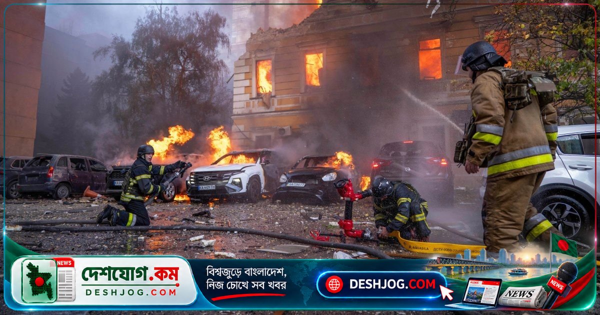 রাশিয়া আক্রমণে কীভের বিজ্ঞান একাডেমিতে আগুন, নিহত দুইজন; জেলেনস্কি ঘোষণা করে নতুন হুমকি