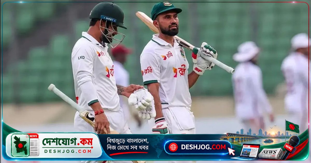 সাদমানের অপরাজিত ৯৯ রানে ঢাকার টেস্টে বাংলাদেশের প্রথম দিনের রান সংগ্রহ ২১৩