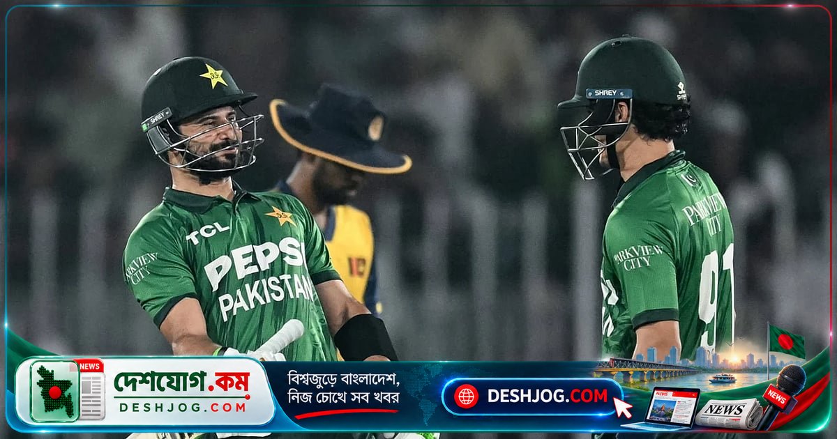 সাহিবজাদা ফারহান আনুষ্ঠানিক অধিনায়কত্বে পাকিস্তান শ্রীলঙ্কাকে ৪ উইকেটে পরাজিত করে
