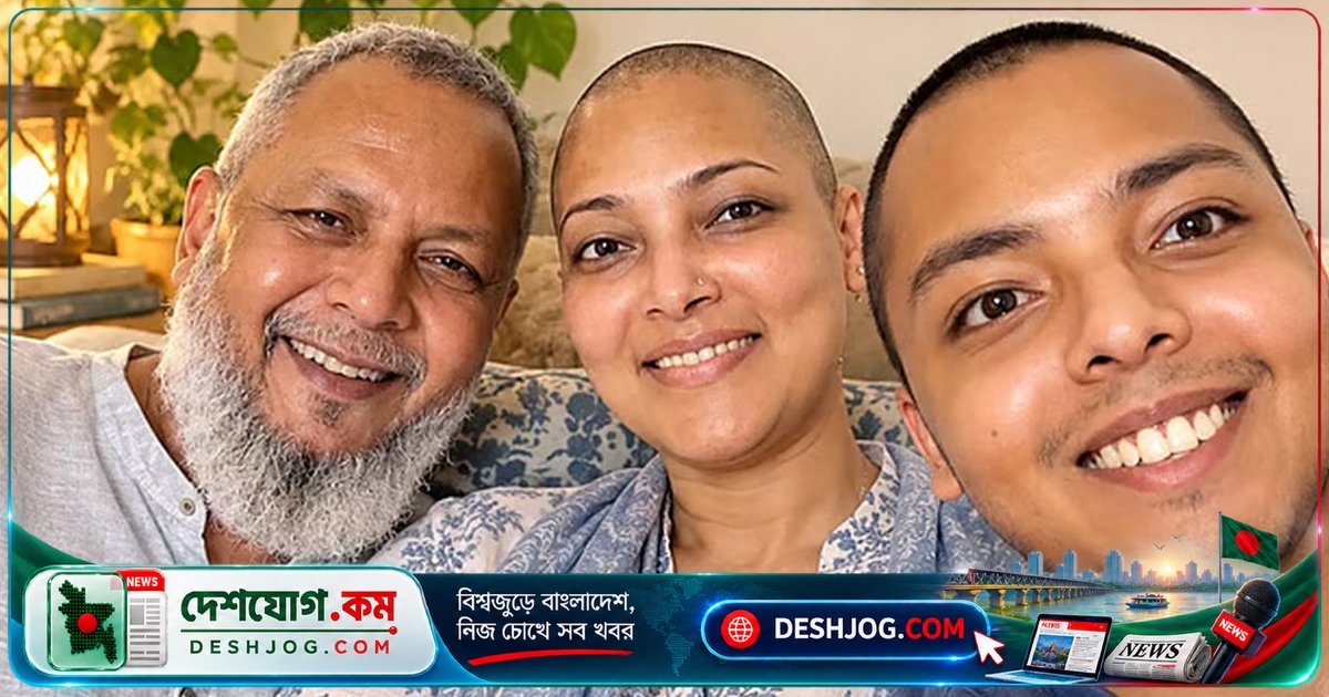 ক্যান্সার চিকিৎসায় চুল হারানোর কষ্ট মেনে নেওয়ার উদাহরণ দেন সামিয়া আফরিনের পরিবার: স্বামী ও ছেলে নিজেরাই মাথা ন্যাড়া করলেন