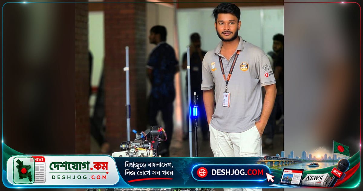সন্দ্বীপের ছেলে কর্কশিট থেকে রোবটে: ইতালির রোমে যাচ্ছেন বিশ্ববিদ্যালয়ের শিক্ষার্থী জিহাদ শাহরিয়ার