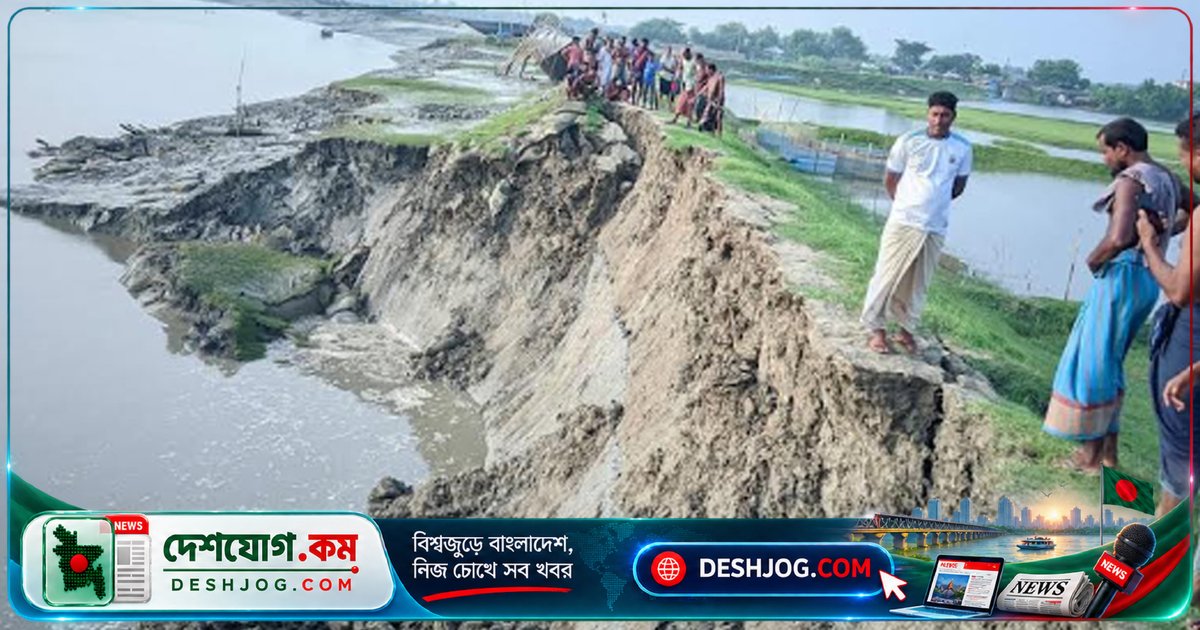 সাতক্ষীরা: বেড়িবাঁধের ভাঙনে ১০-১২ গ্রাম প্লাবিত হতে পারে, স্থানীয়রা স্বেচ্ছাশ্রমে প্রতিরোধ করছে