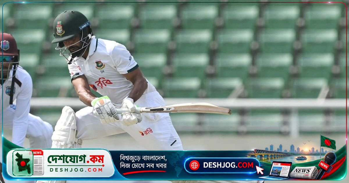 মিরপুরে টেস্টের প্রথম দিনে শাদমান ইসলামের ৯৯ রানের জোয়ারে বাংলাদেশ ২১৩ রান তুলে নেয় ওয়েস্ট ইন্ডিজের মুখোমুখি