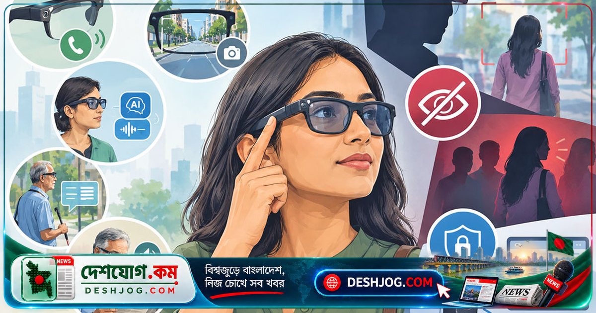 স্মার্ট গ্লাসের বিপ্লব: সুবিধা থেকে নিরাপত্তা উদ্বেগে বিতর্কের কেন্দ্রে এআই চশমা