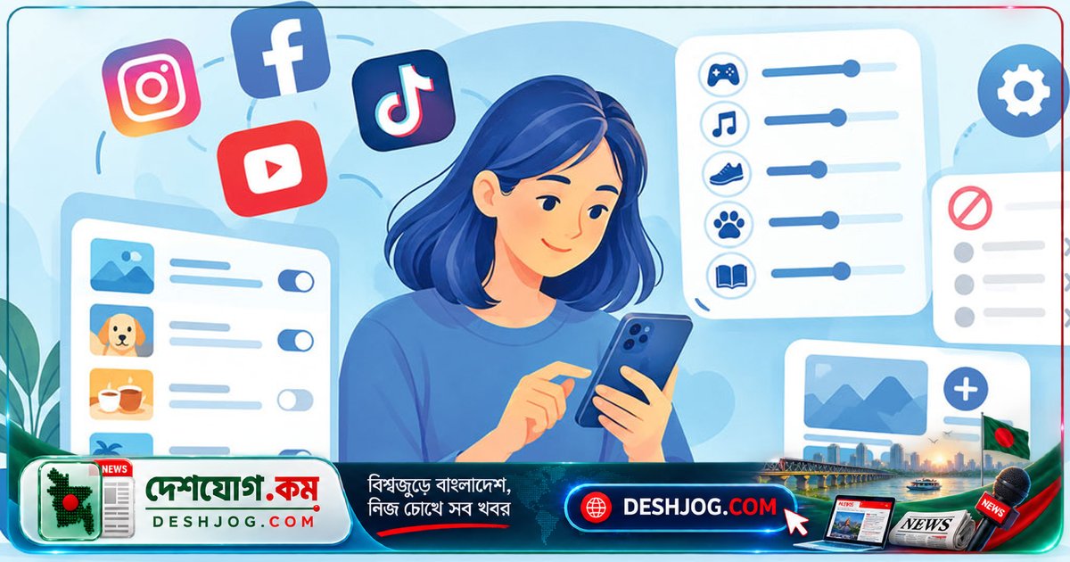 সামাজিক যোগাযোগমাধ্যমে নিজের পছন্দমতো কন্টেন্ট নিয়ন্ত্রণ করুন এআইয়ের সাহায্যে