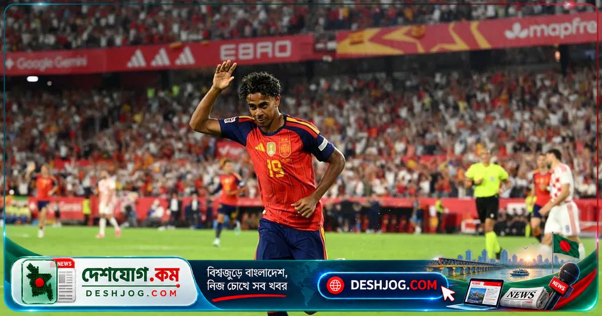 স্পেনের বিশ্বচ্যাম্পিয়ন দল ক্রোয়েশিয়াকে ৪-১ গোলে পরাজিত, ঘরের মাঠে প্রথম খেলায় দাপট দেখায়