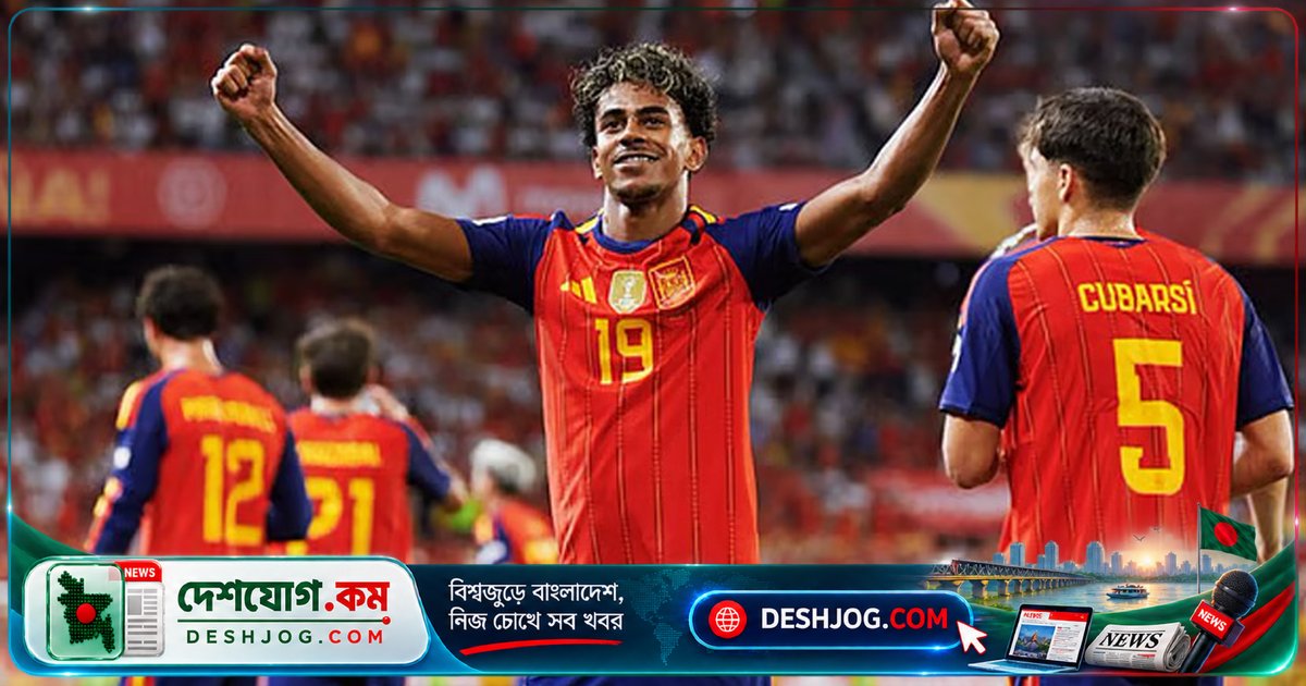 বিশ্বচ্যাম্পিয়ন স্পেনের ইয়ামালের দুটি গোলে ক্রোয়েশিয়া ৪-১ হারায় ঘরোয়া ম্যাচে