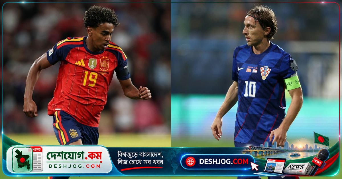 স্পেনের রামন সানচেজ স্টেডিয়ামে ক্রোয়েশিয়ার বিপক্ষে যুব তারকা লামিনে ইয়ামালের মুখোমুখি ৪১ বছর বয়সী লুকা মড্রিচ: ইউএফএ নেশনস লিগের জ্বলন্ত মেলা