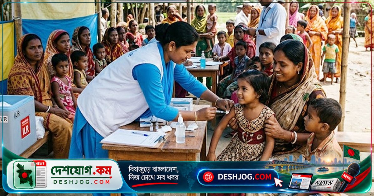 ৩১ অক্টোবর পর্যন্ত চলবে দেশব্যাপী হামের বিশেষ টিকা অভিযান: ৬ মাস থেকে ৫৯ মাস বয়সী শিশুদের লক্ষ্য