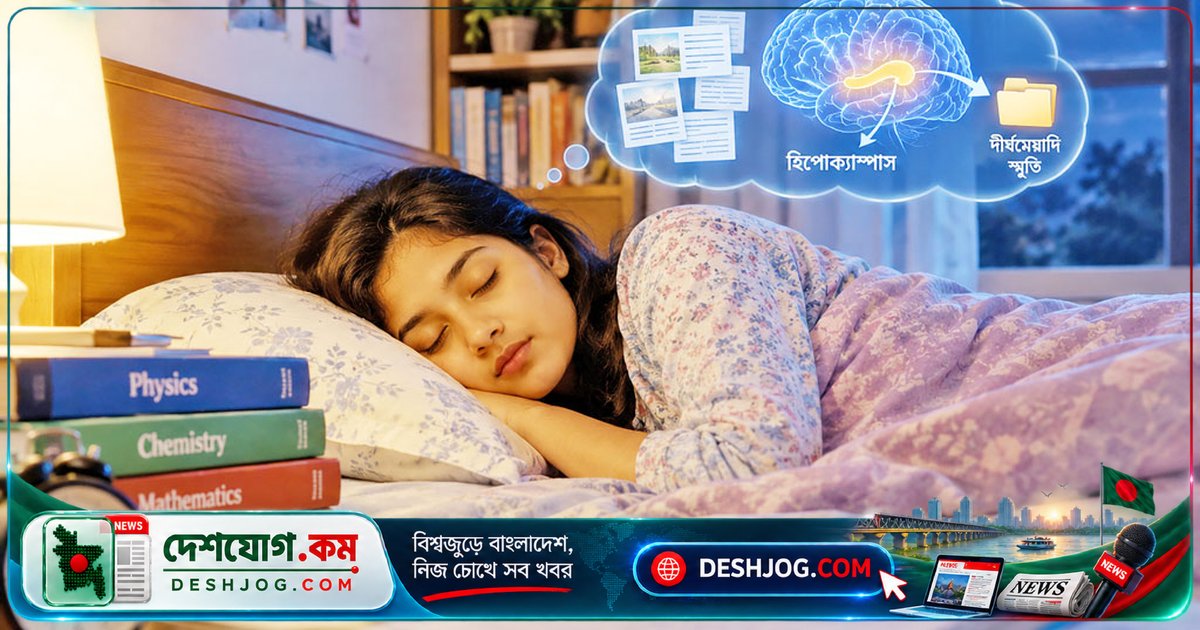 পরীক্ষার আগের রাতে ঘুম না পেলে হারায় মস্তিষ্কের ৪০% স্মৃতি — বিজ্ঞানী বলেন