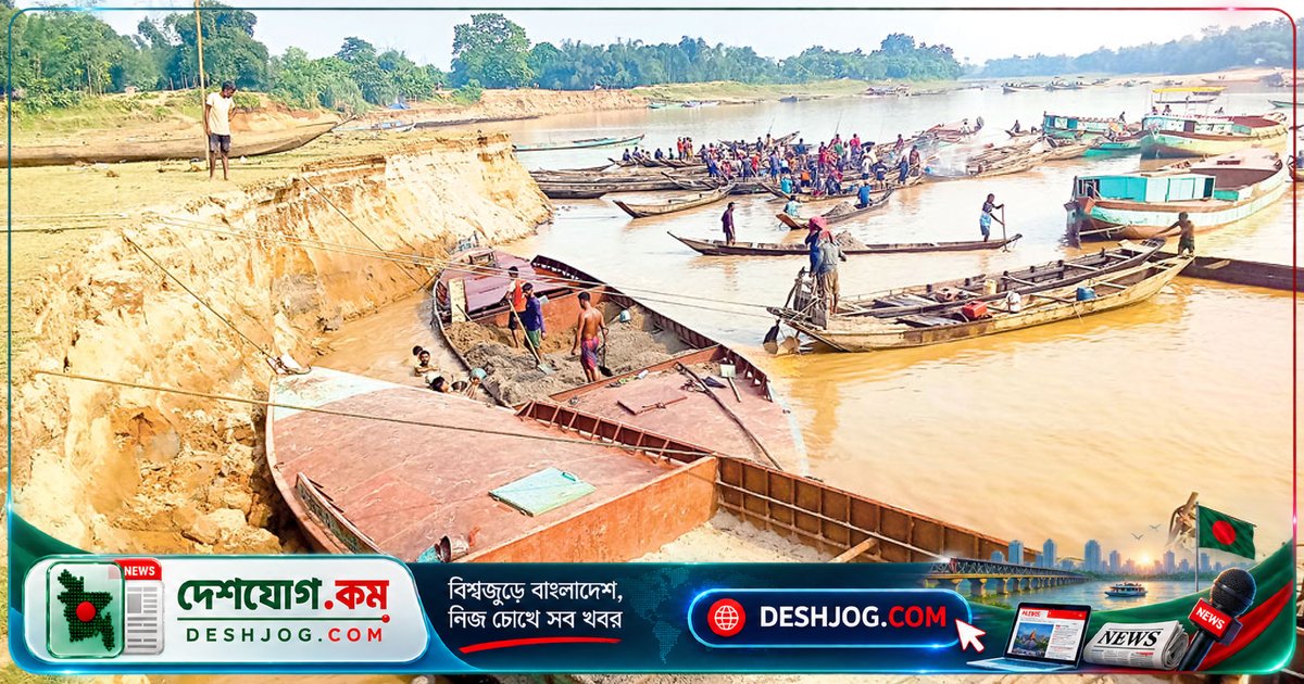 সুনামগঞ্জের নদীতে রাজনৈতিক প্রভাবে অবৈধ বালু লুটের অবসান নেই: স্থানীয়দের দাবি, শ্রমিকদের হামলা-মামলা